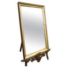 Antique 19th Century Italian Mirror with Cherub Head