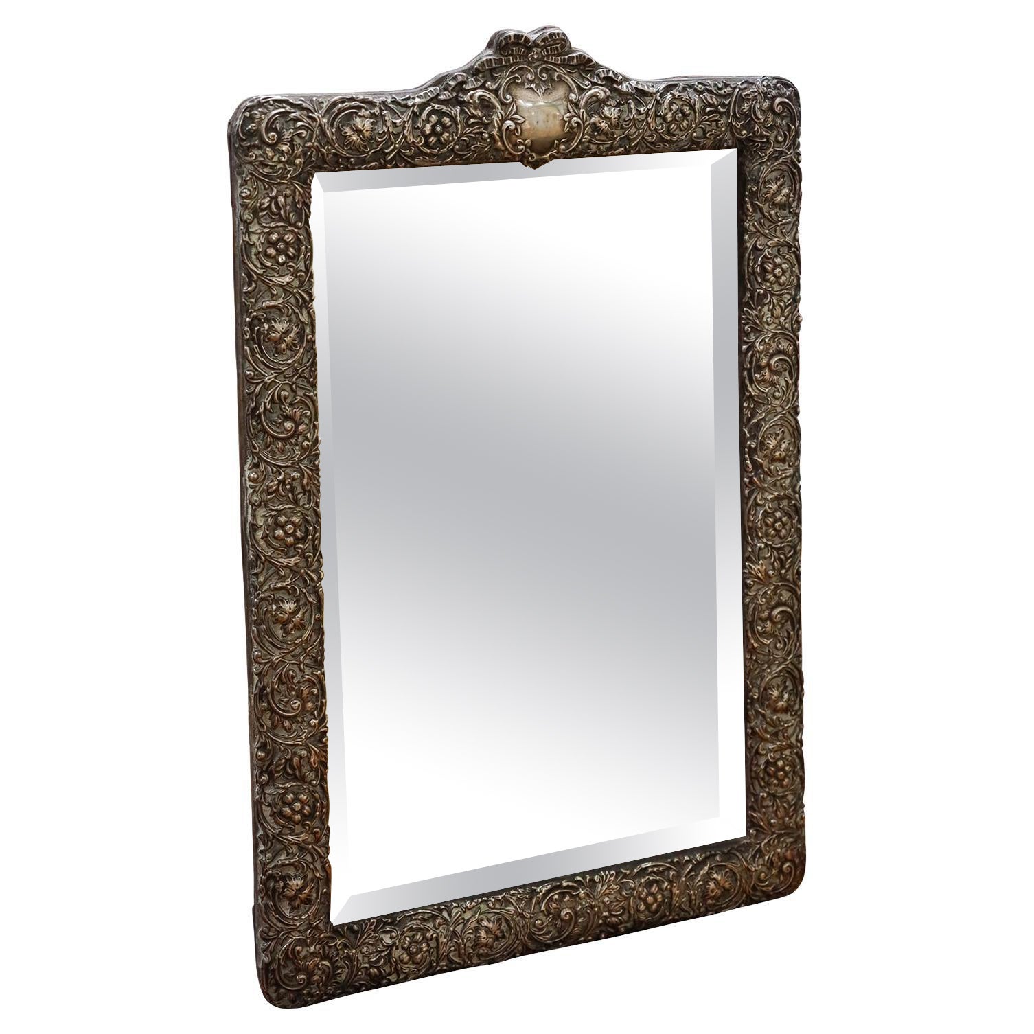 English Decorative Table-Top Mirror For Sale