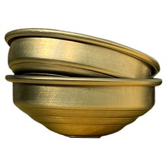 Handcrafted Contemporary Brass Bowls, Set of 24, Made in Italy