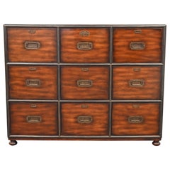 Used Theodore Alexander Walnut Chest of Drawers with Filing Cabinet, 21st Century