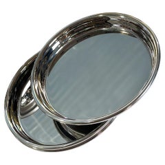 Set of 12 Supermirror Stainless Steel Coasters, Made in Italy