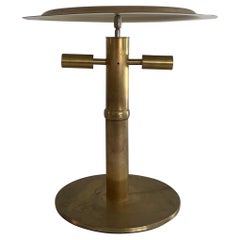 Mid-century Modern Rare Large Bauhaus Style Brass Table Lamp, 1960s, Italy