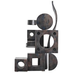 Used Signed Eugene Perry Stainless Steel Art Sculpture, 2018