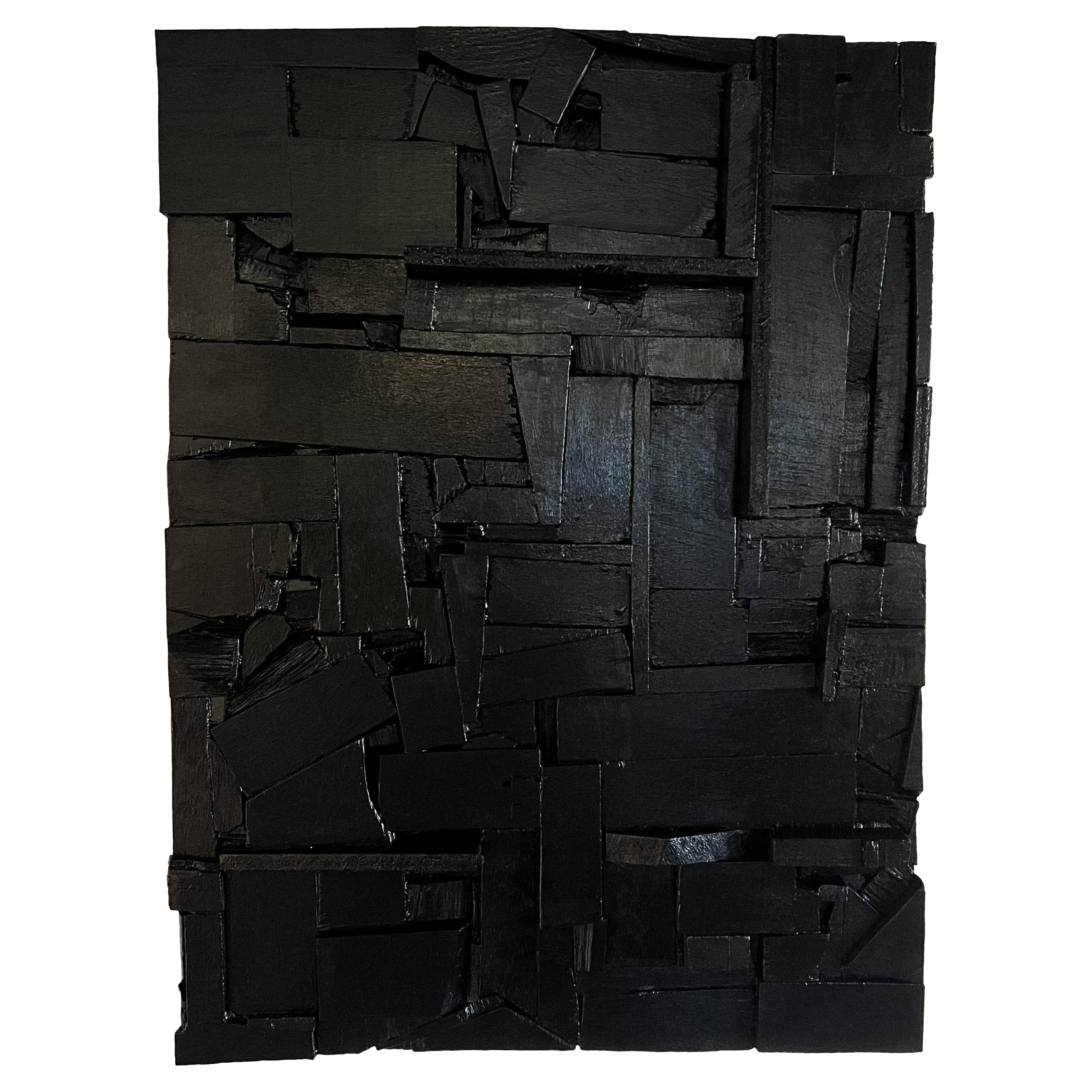 Brutalist Collage Wall Sculpture in the Style of Louise Nevelson in vendita