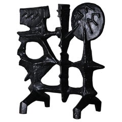 Brutalist fire screen by Olle Hermansson for Husqvarna, Sweden, 1960s