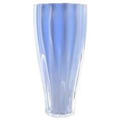 Vintage Light Blue Glass Vase, Northern European, 1970s