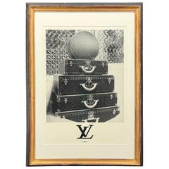 Louis Vuitton Trunks Suitcases Monogram Art Print Framed