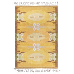 Doris Leslie Blau Vintage Swedish Flat Weave Rug by Ingegerd Silow