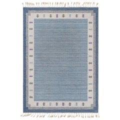 Doris Leslie Blau Vintage Swedish Flat Woven Rug by Ingegerd Silow