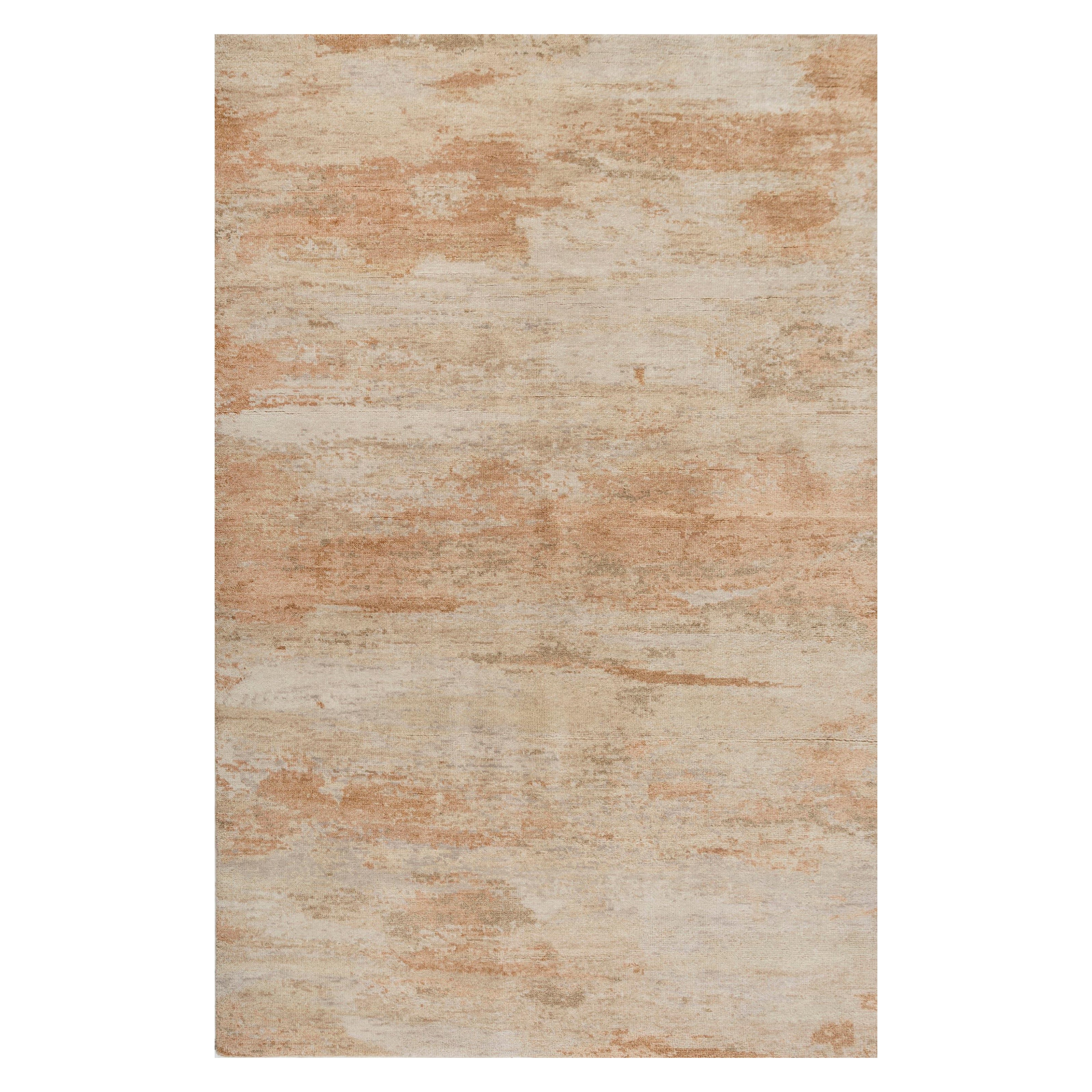 Jaipur Rugs Antique White & Dark Ivory 180X270 cm Hand Knotted Carpet For Sale