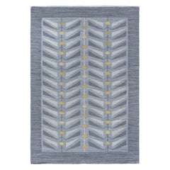 Doris Leslie Blau Vintage Swedish Flat-Weave Wool Rug, Signed VF-e-65