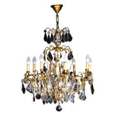 Louis XV Gilt-Bronze Chandelier, Twelve Lights, 19th Century