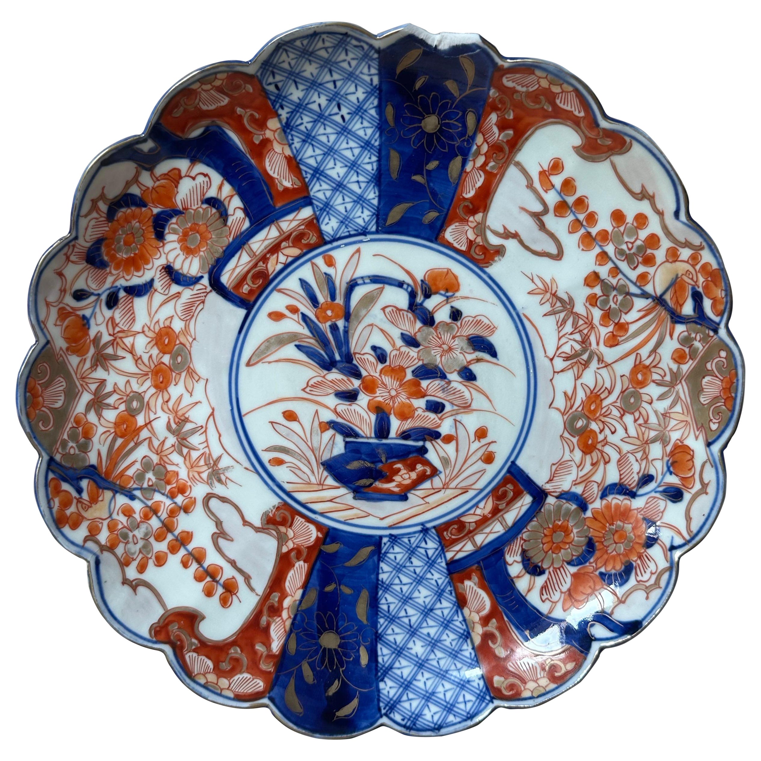 Imari Porcelain Large Plate, Edo Meiji Period, Early 18th Century For Sale