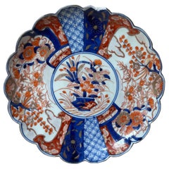 Imari Porcelain Large Plate, Edo Meiji Period, Early 18th Century