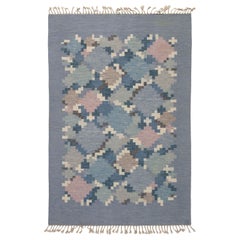Doris Leslie Blau Vintage Swedish Rolakan Rug by Ingegerd Silow