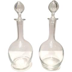 Pair of Baccarat France Crystal Decanters -"Saturday Sale"