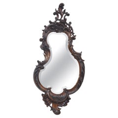 Rococo Revival carved mahogany wall mirror