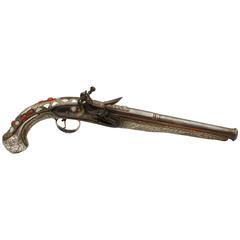 Antique Turkish Market Flintlock Pistol