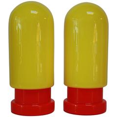 1960s Swedish Glass Capsule Table Lamps 4