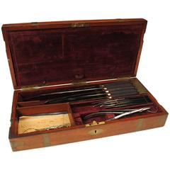 Cased Set of Field Surgeons Instruments