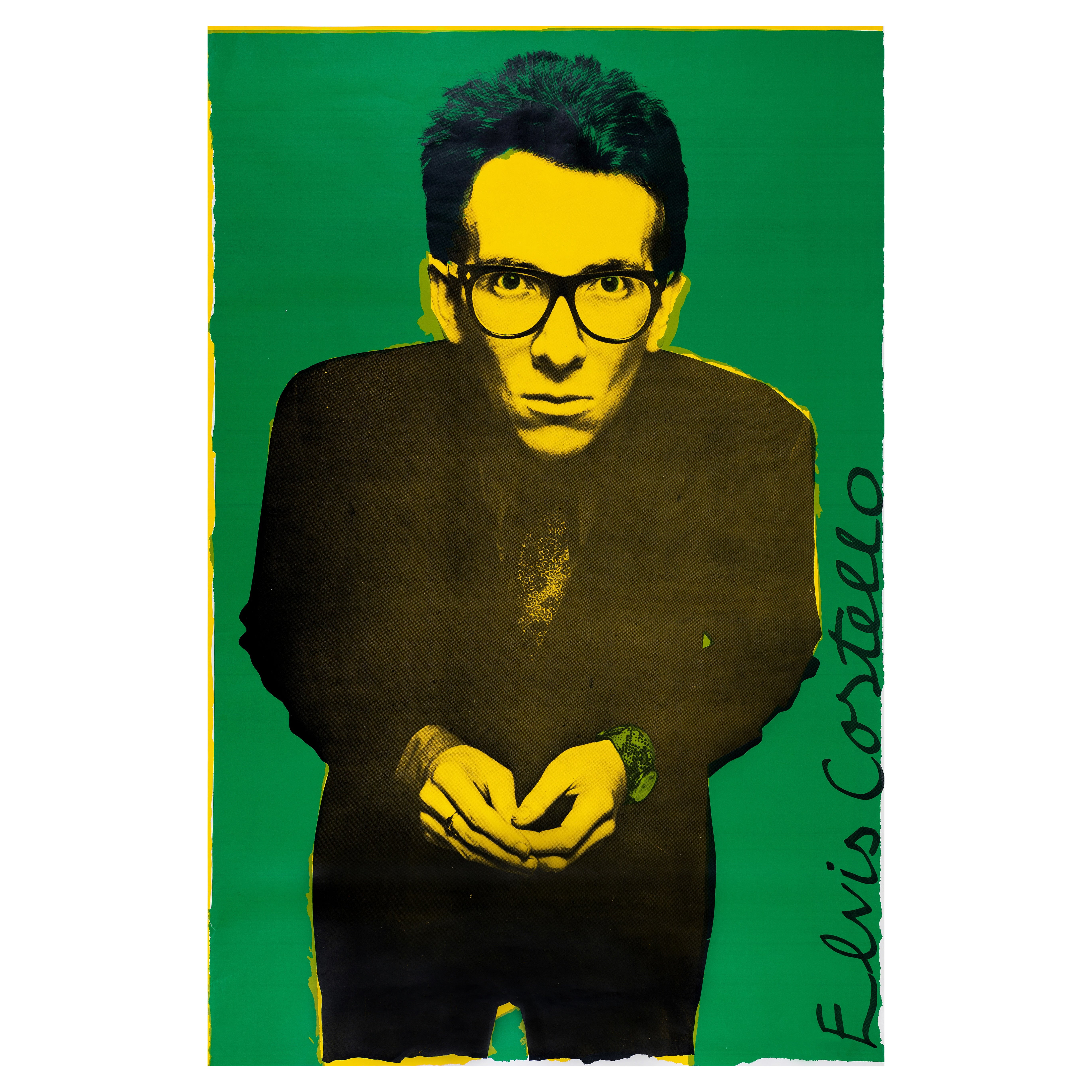 Elvis Costello Stiff Records UK Tour Poster by Barney Bubbles, 1977