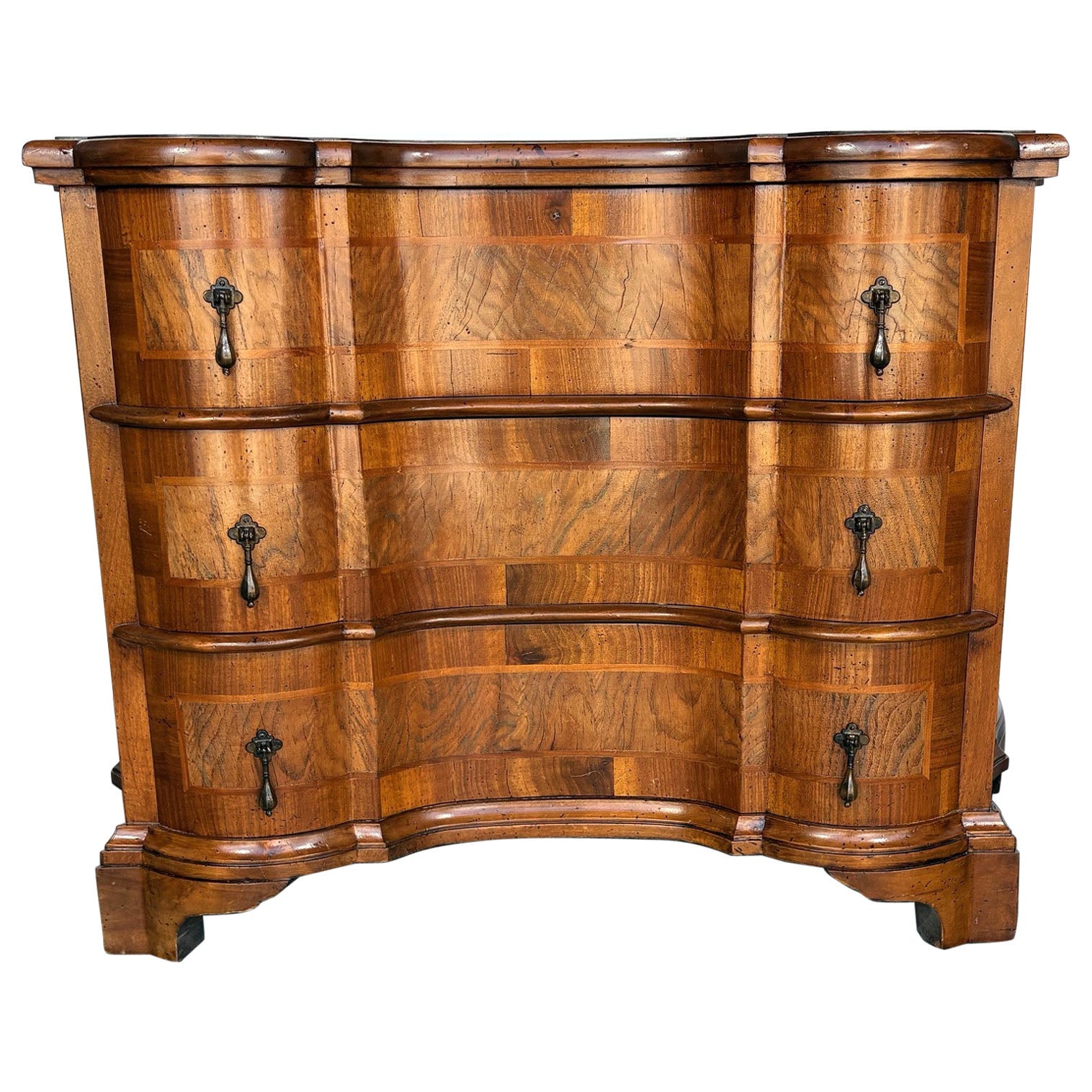 Italian Burl Wood Commode
