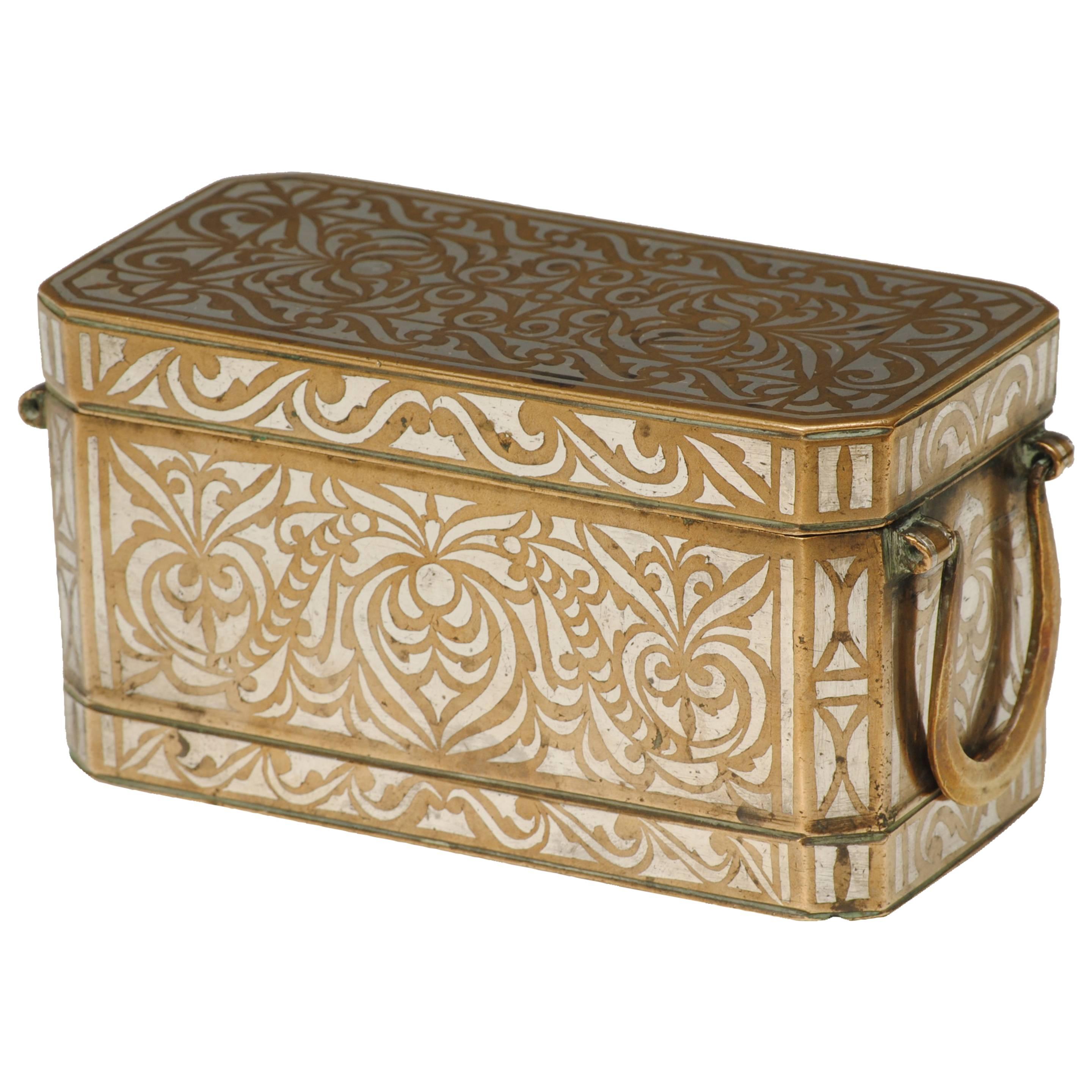 Maranao Silver Inlaid Betel Nut Box