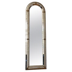 Large Vintage Venetian Full Length Mirror Hollywood Regency in Gold Spain 1980s