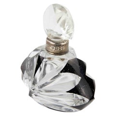 Art Deco Cut Glass Victorian Perfume Bottle, 1920s