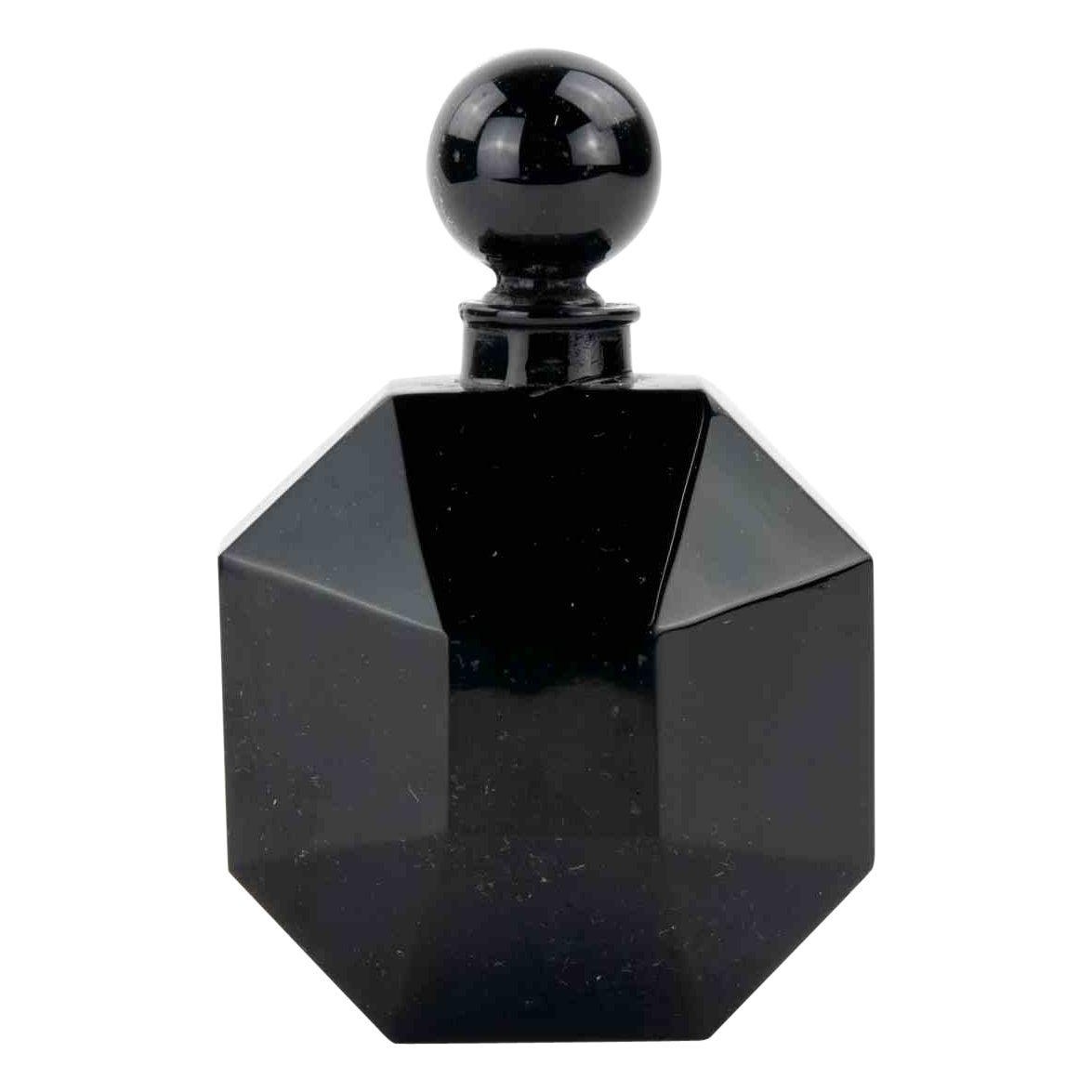 Le Dandy D'Orsay Black Baccarat Glass Perfume Bottle, 1920s For Sale