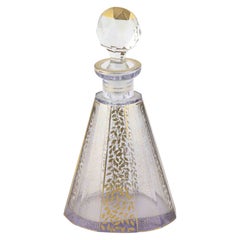 Art Deco Crystal Perfume Bottle attr. to Moser, 1930s