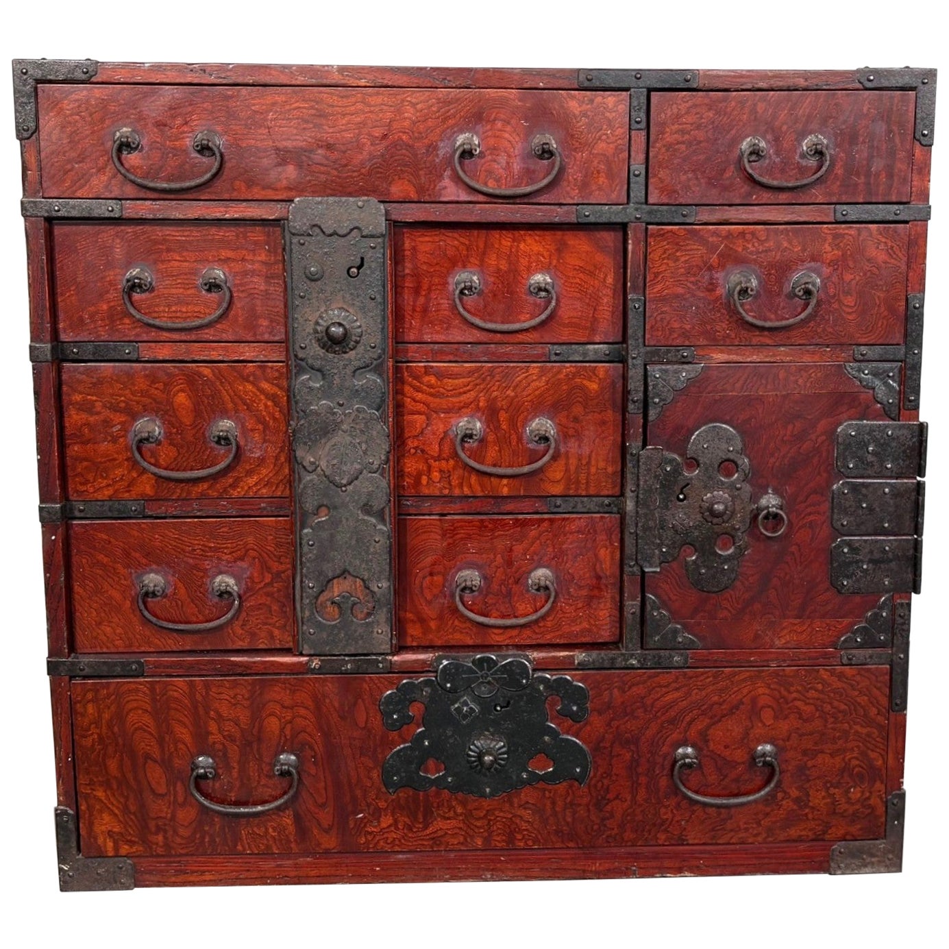 Japanese Meiji Period Tansu Chest