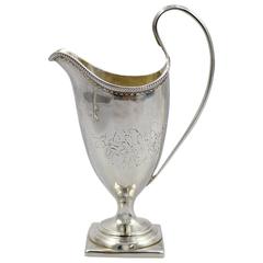 George III Silver Cream Jug London 1789 Charles Hougham