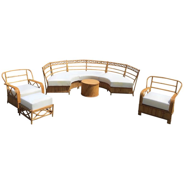 Vintage Ficks Reed Rattan Suite at 1stDibs