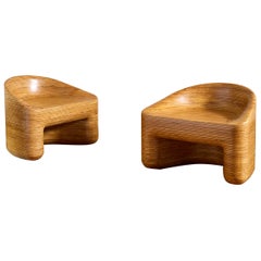 Stacked Molded Plywood Chairs