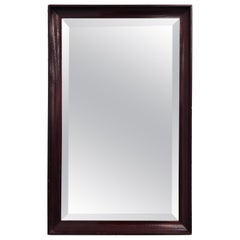 Mid Century American Classical Solid Mahogany Frame Mirror