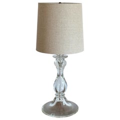 Vintage Baluster Style Large Glass Table Lamp