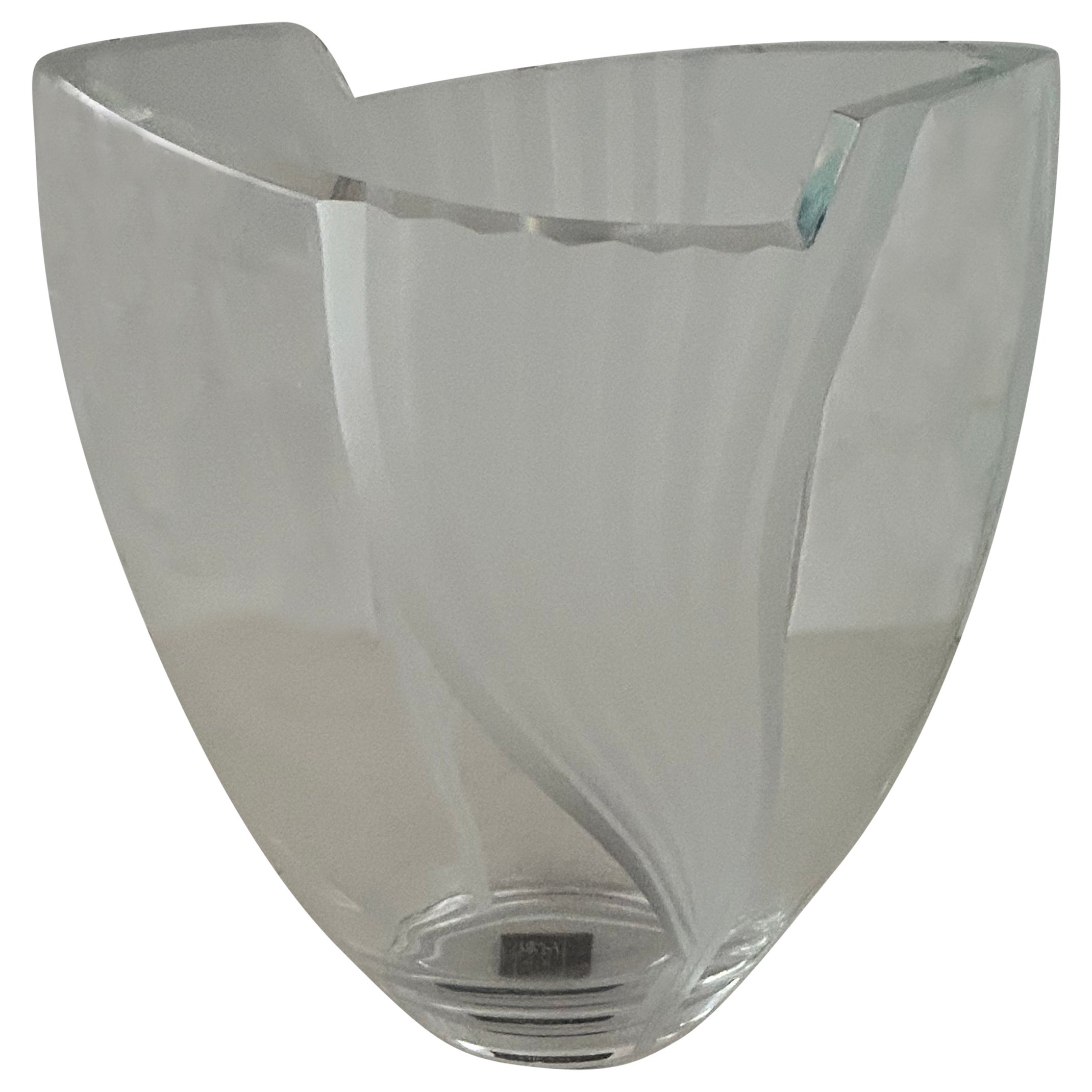 Mikasa Crystal Cirrus Ellipse 12" Vase For Sale