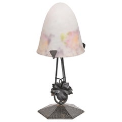 Degué French Art Deco Table Lamp, 1920s