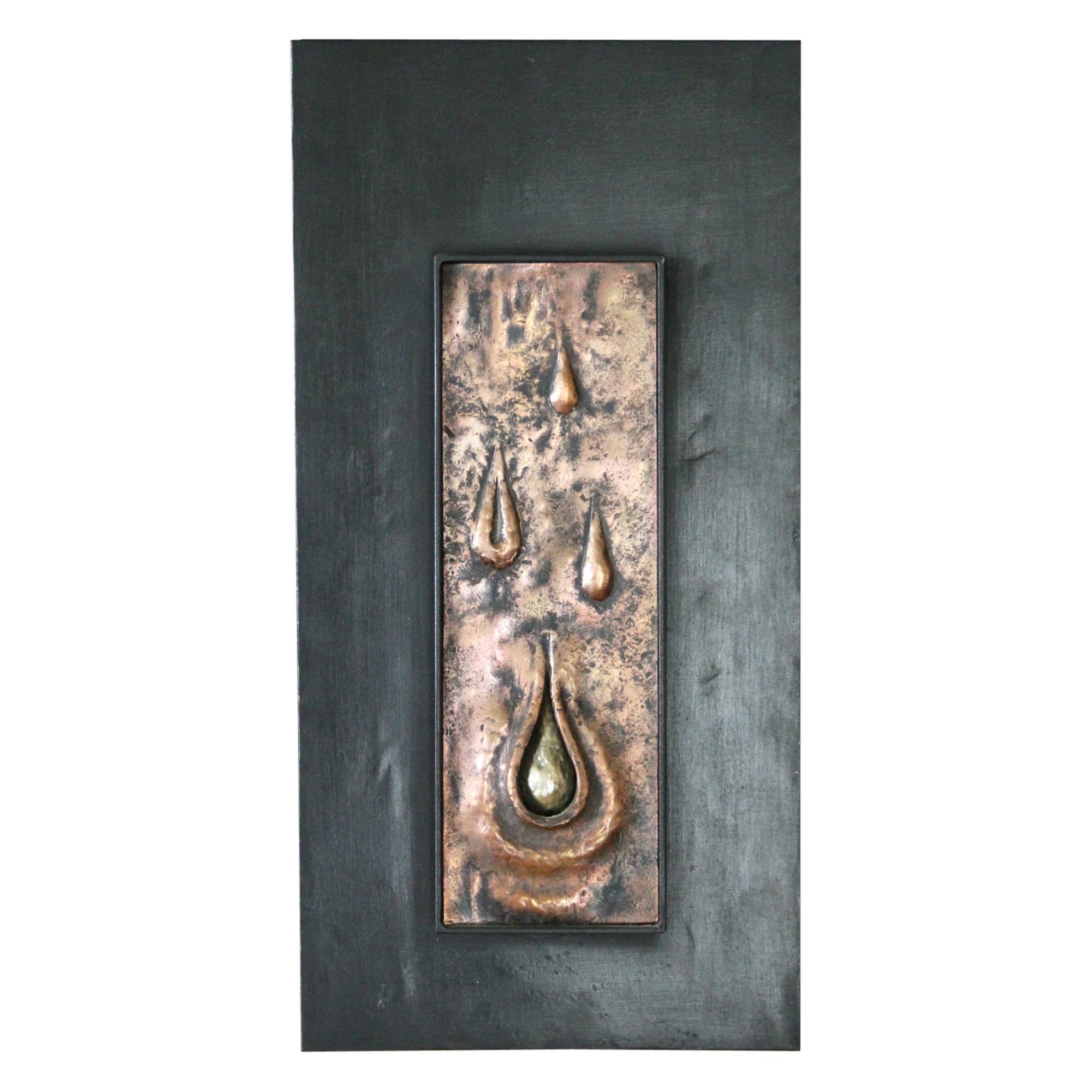 Decorative wall bronze sculpture