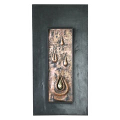Decorative wall bronze sculpture
