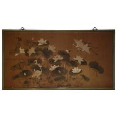 Large 19th Century Japanese Watercolor