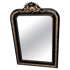 Napoleon III mirror, circa 1880, with its original mercury glass
