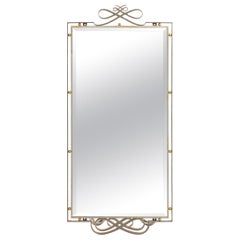 Art Deco Forged Iron Mirror