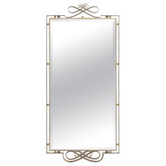 Art Deco Forged Iron Mirror