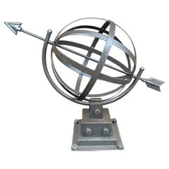 Contemporary Iron Garden Armillary Sundial