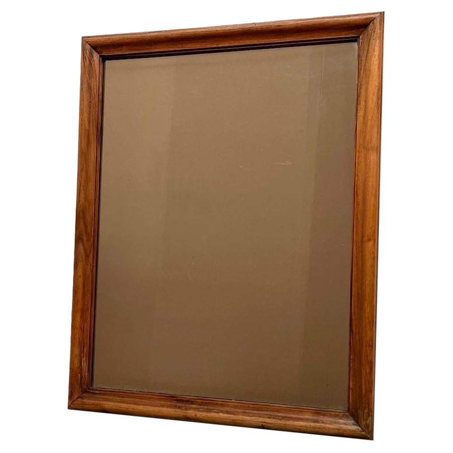 French mercury mirror in walnut, circa 1900 For Sale