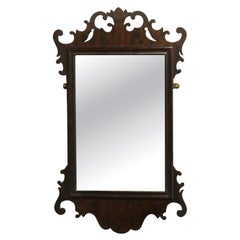 Antique Edwardian Walnut Wall Mirror   Charming walnut wall mirror