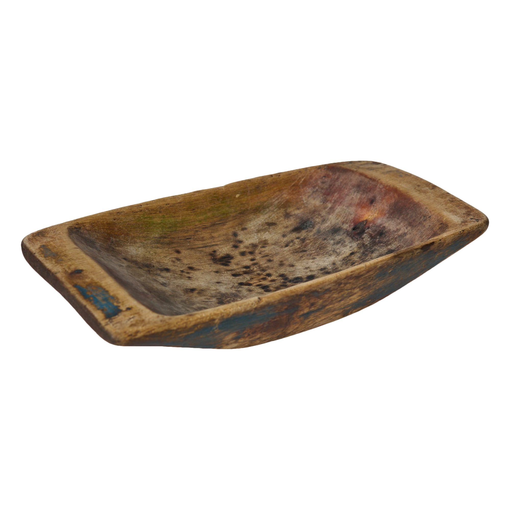 Small Antique Charming, Very Unusual Swedish Folk Art Wooden Trough For Sale