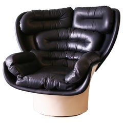 Elda Swivel Lounge Chair by Joe Colombo for Comfort Italy, circa 1963